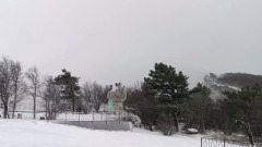 На плато Ай-Петри в Крыму выпал первый снег