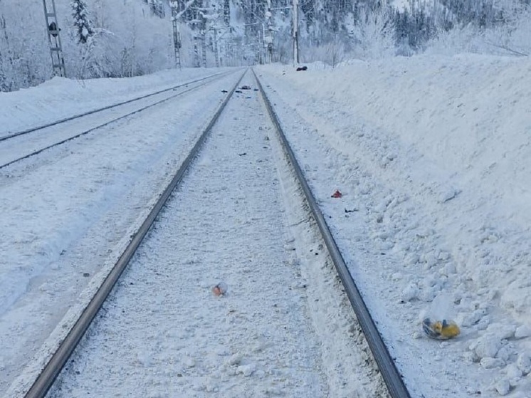 На границе с Хакасией поезд сбил лыжника из Москвы, переносящего вещи через пути