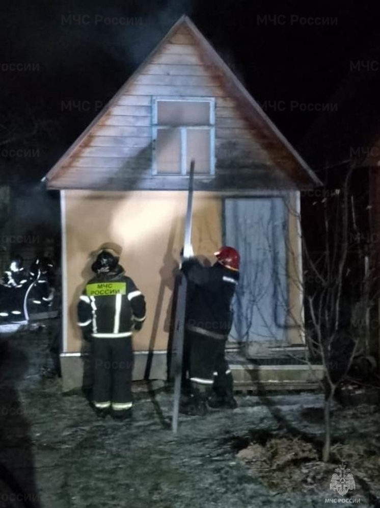 Под Малоярославцем сгорела баня