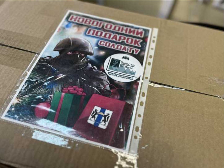 Новогодний груз отправили из Новосибирской области на СВО