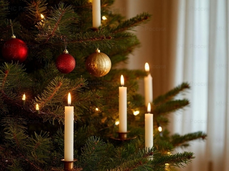 Калужанам напомнили правила тушения новогодних ёлок