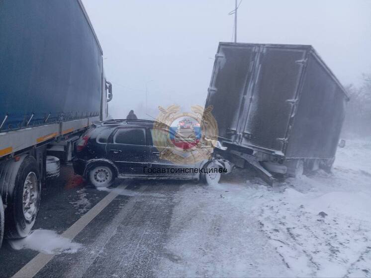 В Гагаринском районе произошло массовое ДТП