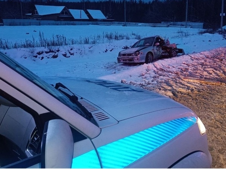 Возле Ревды Subaru занесло на заснеженной дороге, погибла пассажирка