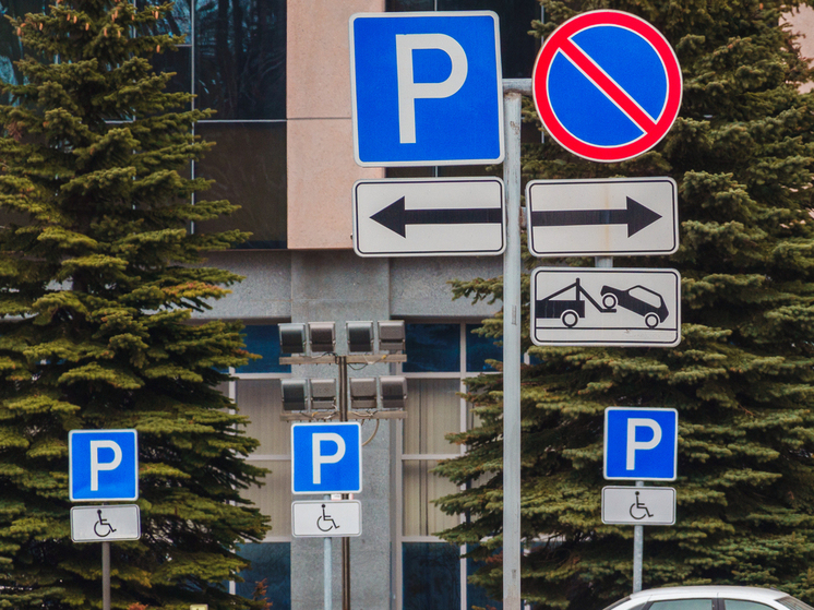Водитель занял место для инвалидов у ТДЦ «Столица» в Южно-Сахалинске и нахамил людям
