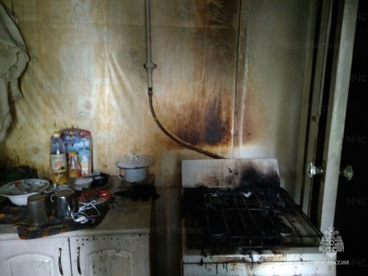 В Людиново в квартире вспыхнул пожар