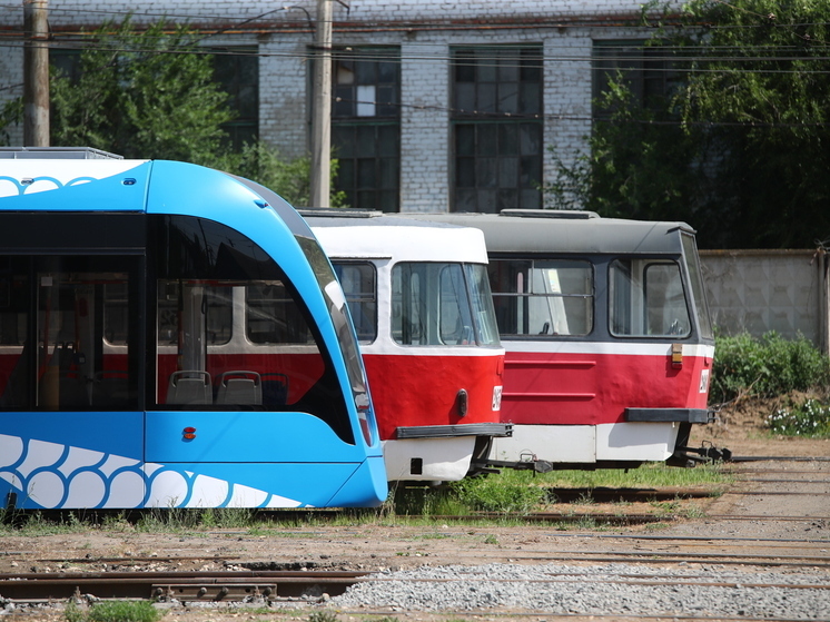 В Волгограде из-за аварии ограничивали движение трамваев № 5 и 10