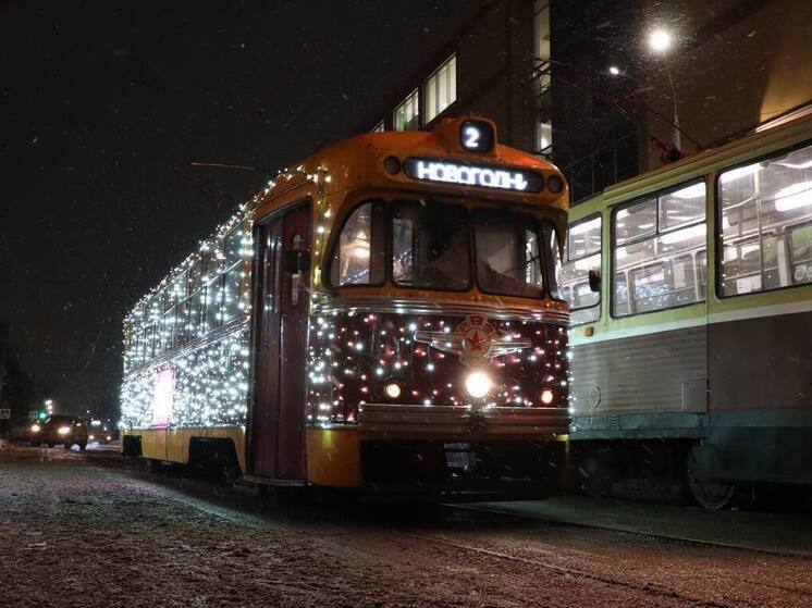 Новогодние трамваи вышла на нижегородские маршруты