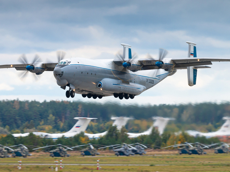 В Ивановской области сняли на видео момент крушения военно-транспортного Ан-22