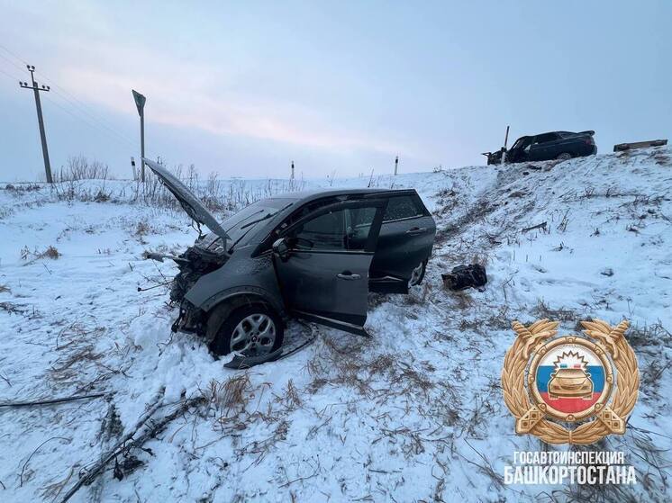 Один человек погиб и два пострадали в ДТП в Башкирии