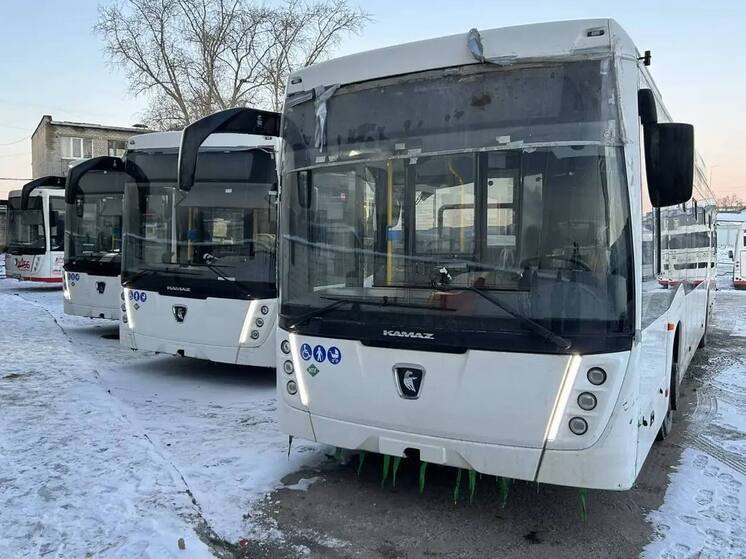 Три новых автобуса поступили в Череповец