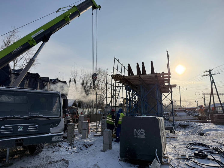 Белогорский путепровод готов на 26%: подрядчик ускорил темпы работы