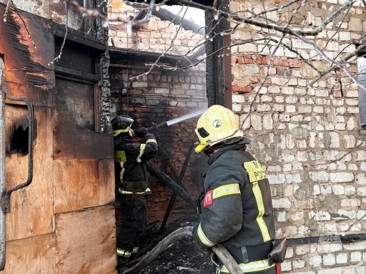 В Орловской области огонь повредил дом и гараж