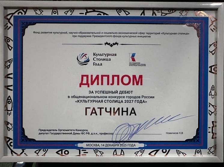 Гатчина успешно дебютировала на конкурсе «Культурная столица года — 2027»