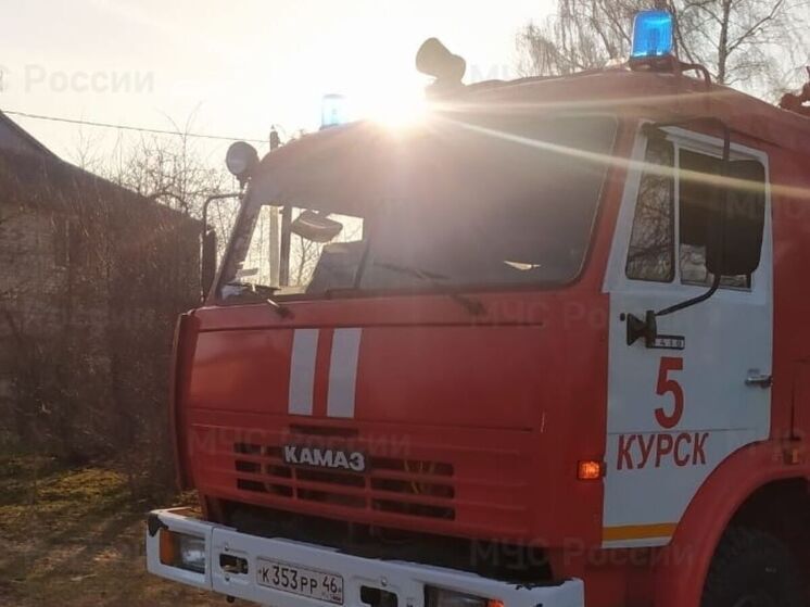 Под Курском 15 декабря в дачном поселке сгорела баня