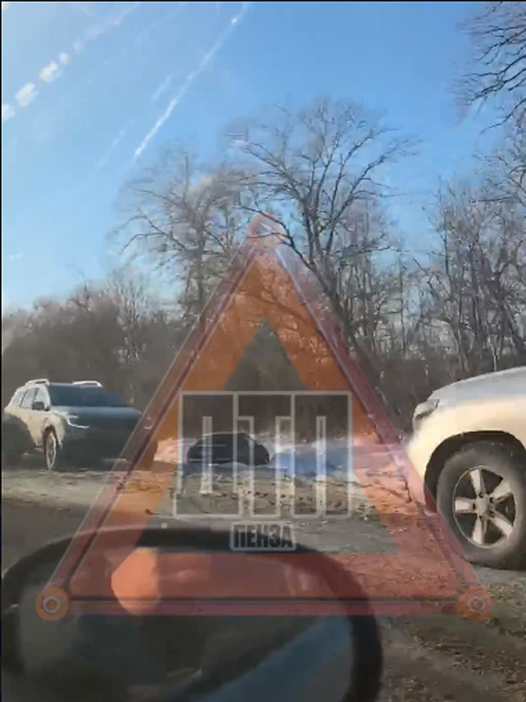 Под Константиновкой в Пензенском районе легковой автомобиль оказался в кювете