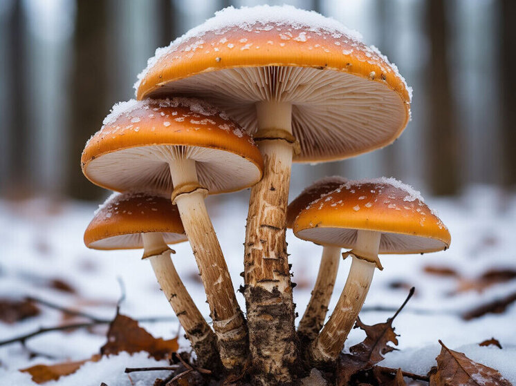 Жители Нижегородской области похвастались найденными зимой грибами