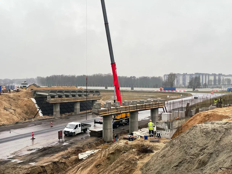 До конца реконструкции участка Северного обхода в Калининграде осталось 30%