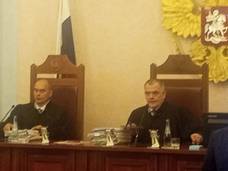 Адвокат Ларисы Долиной представляет ее интересы на заседании в Верховном суде