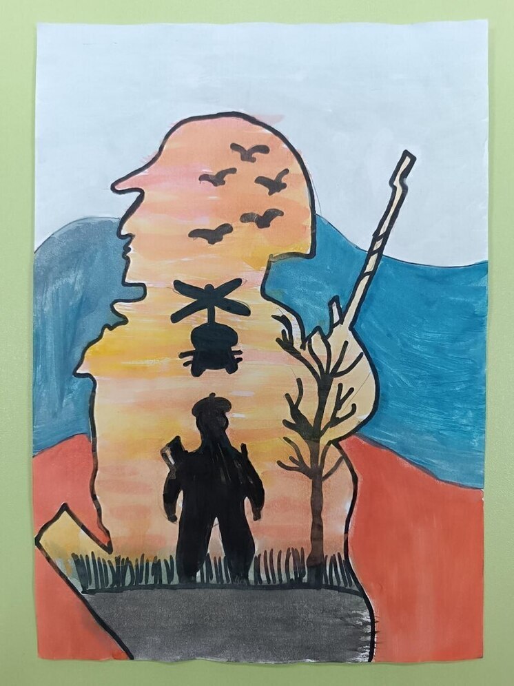 Юные художники из Васильевки отправили свои работы на патриотический конкурс в Карелию