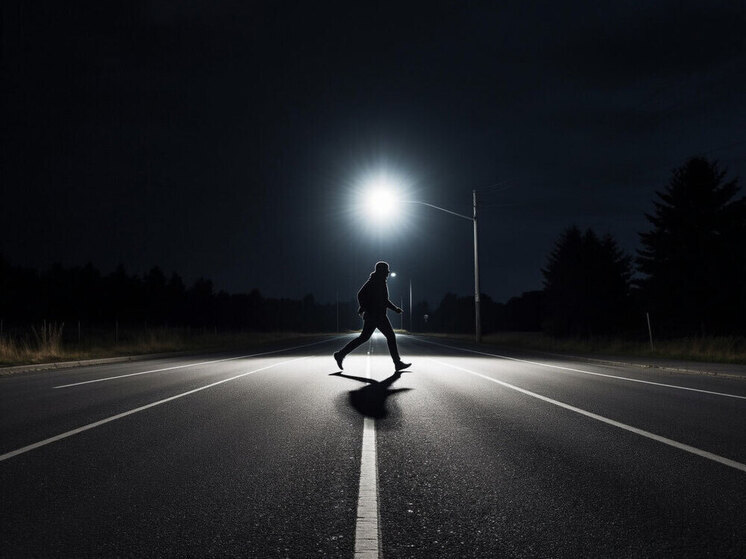 Более половины ДТП с пешеходами на трассах происходит в темное время суток