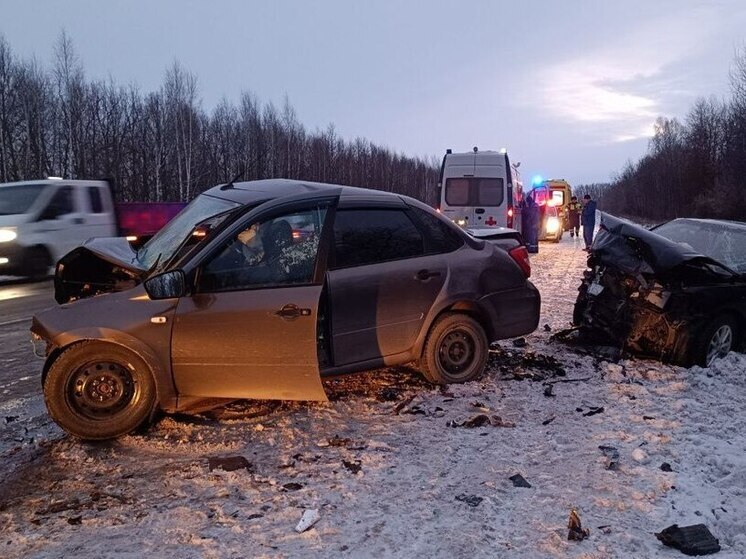 Водитель и пассажиры «Гранты» погибли при столкновении с иномаркой