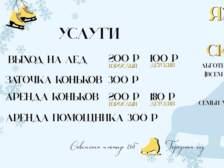 В Ростове Великом каток оказался платным