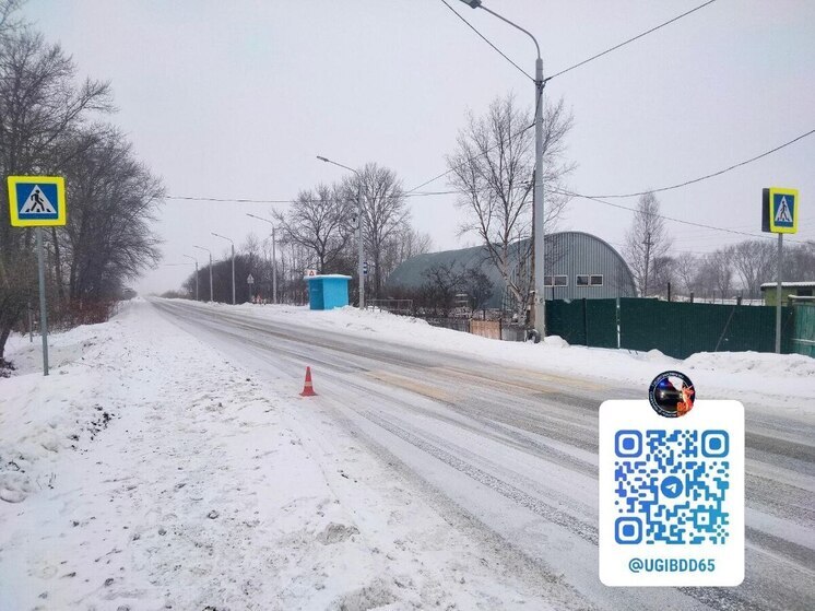 В Анивском районе водитель Toyota сбил пешехода на «зебре»