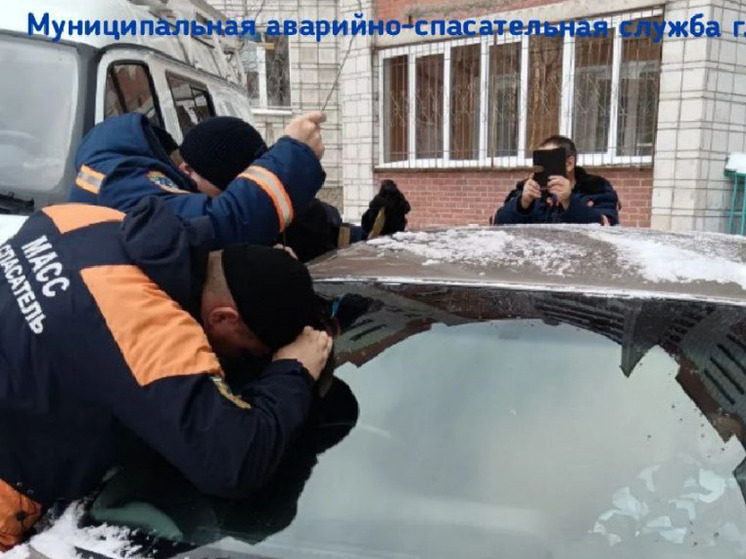 Спасатели освободили годовалого ребёнка, запертого в машине в Новосибирске