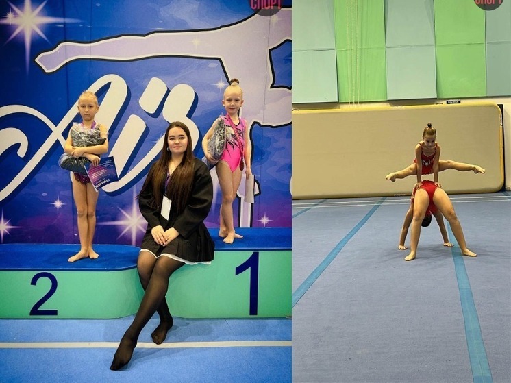 Запорожские акробатки блеснули на соревнованиях в Москве