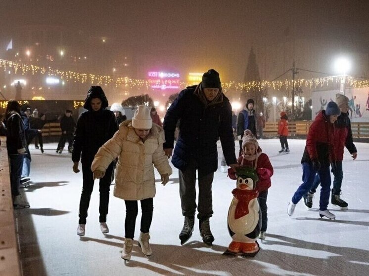 В Курске на территориях четырех школ залили ледовые катки