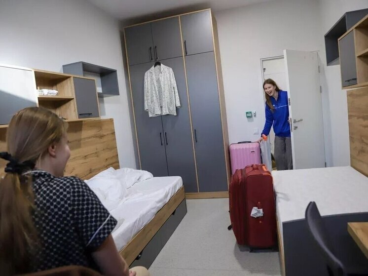 В общежитие нового кампуса БФУ в Калининграде заселили первых студентов