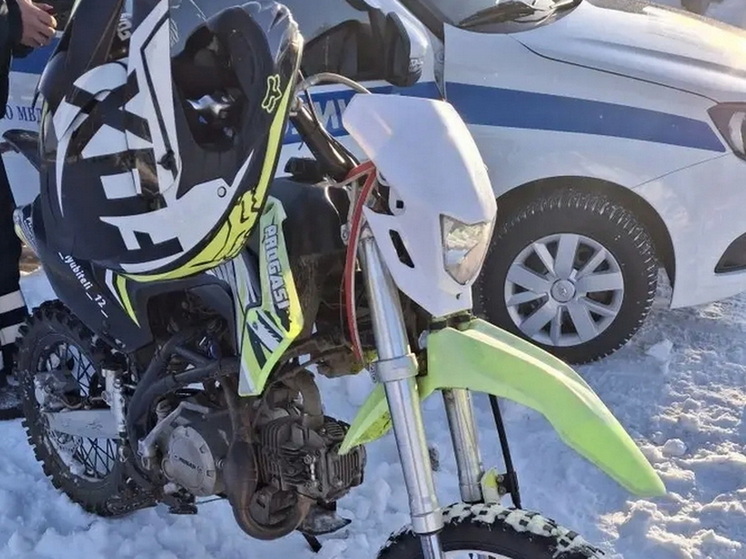 На дороге в Марий Эл задержан 15-летний парень на питбайке