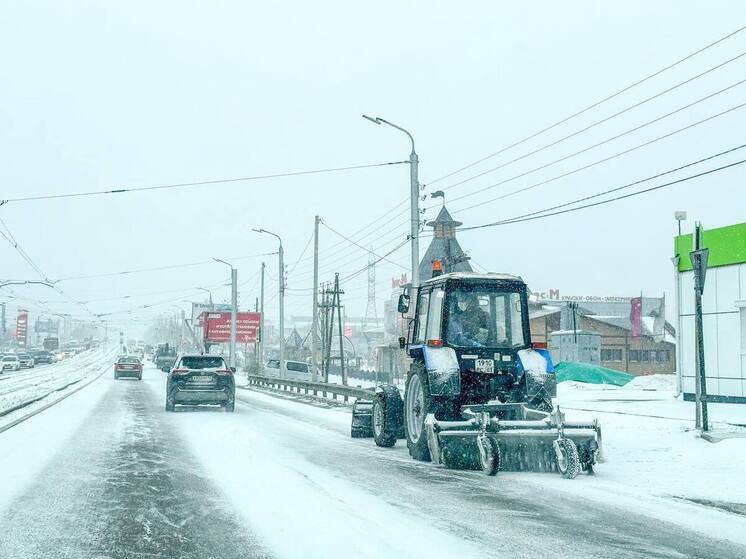 В Улан-Удэ из-за ожидаемого снегопада будет круглосуточно работать оперштаб