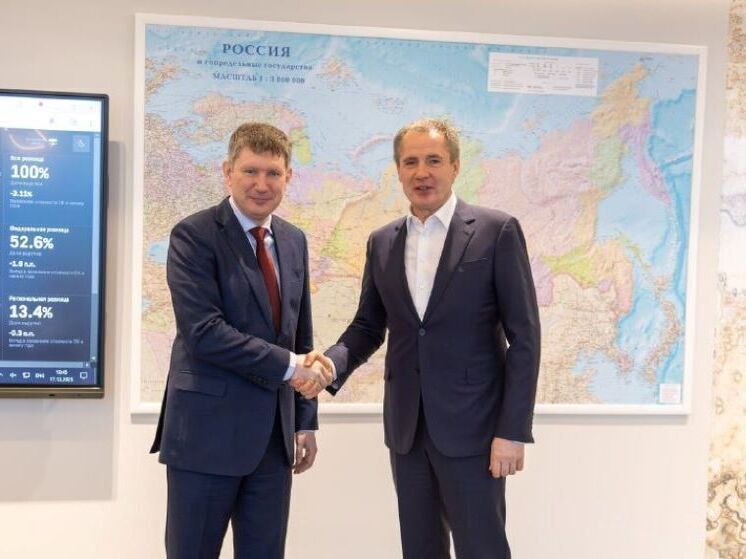 Гладков и Решетников обсудили поддержку белгородского бизнеса и итоги работы СЭЗ