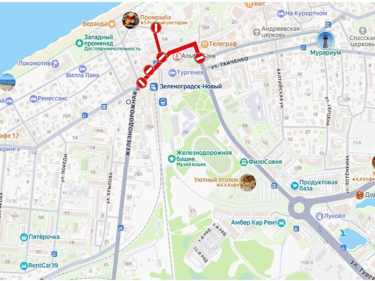 Новогодние гуляния сделают центр Зеленоградска пешеходным