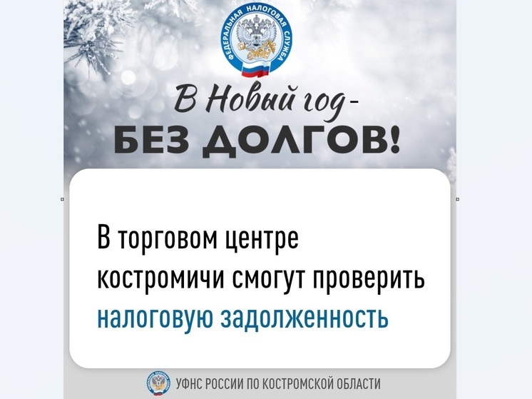 В две ближайшие пятницы костромичи смогут узнать всё о своих долгах не отходя от кассы