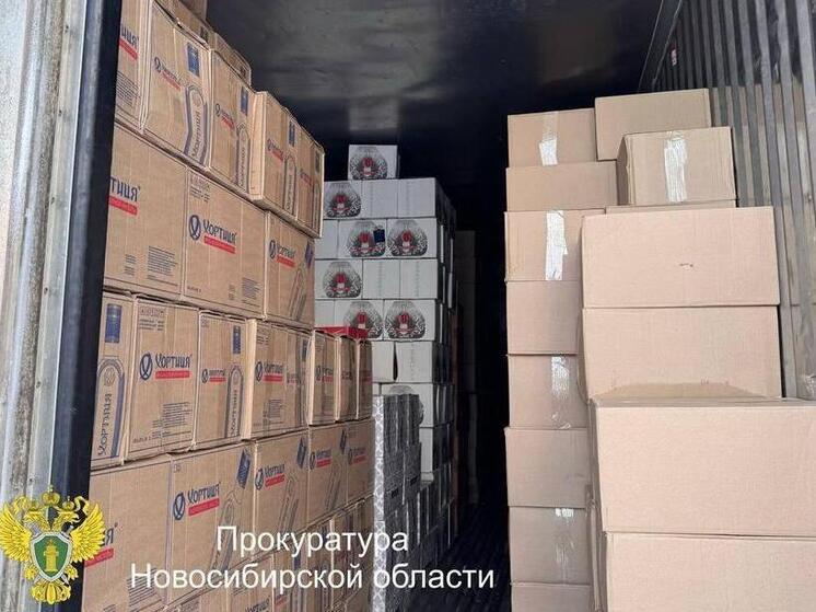 В Новосибирске изъяли склад с 18,4 тыс. бутылок немаркированного алкоголя