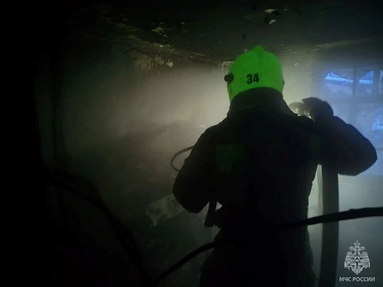 На окраине Рубцовска пожарные спасли пожилую женщину из горящего дома