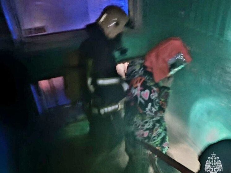 В Туле на пожаре в многоквартирном доме спасли 12 человек