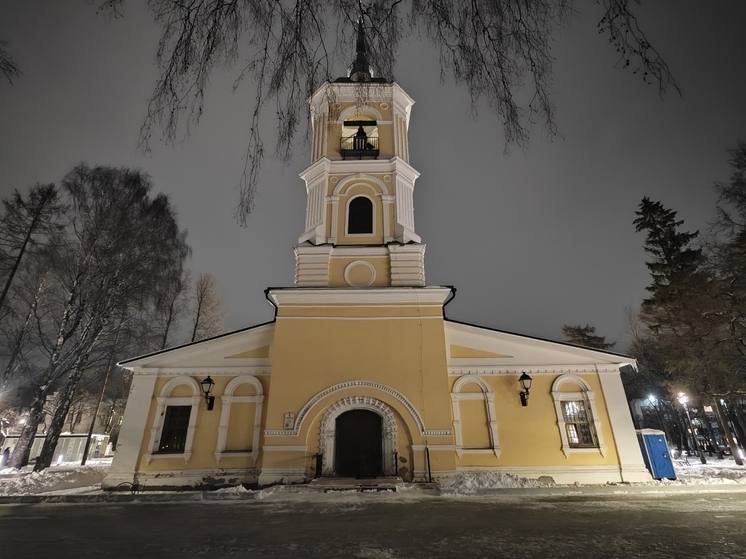 Современная подсветка появилась у храма Иоанна Предтечи в Вологде
