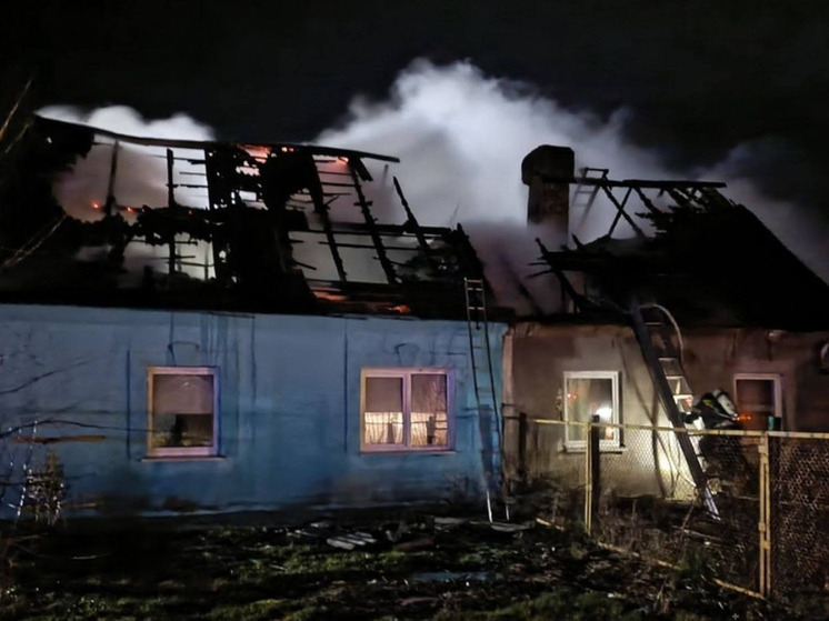 Пожар в Гурьевском районе оставил без крыши над головой многодетную семью