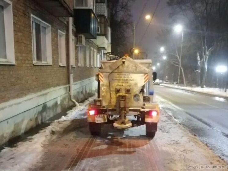 Глава Пензы поручил более тщательно бороться с гололедом