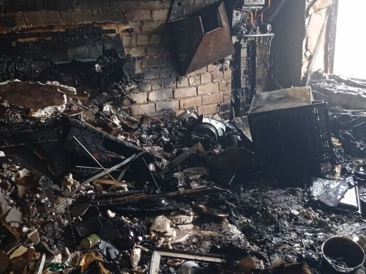 В результате пожара в Новой Каховке пострадал 81-летний мужчина