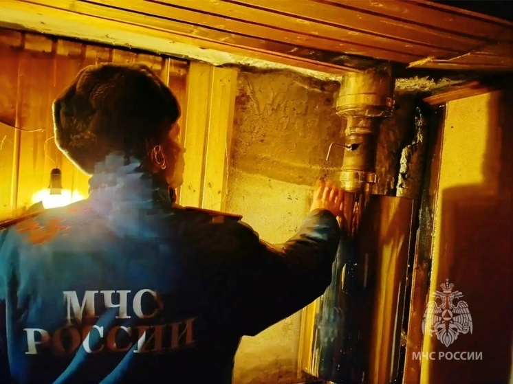 В Курской области новая печь чуть не сожгла баню