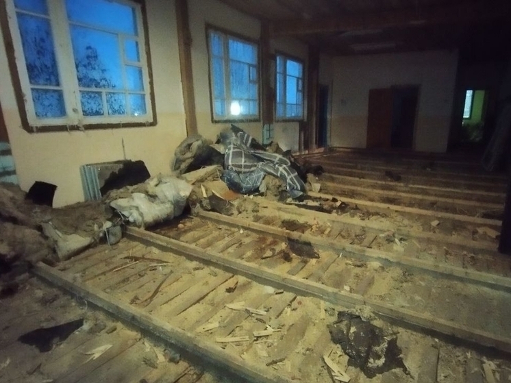 Продолжается капремонт школы в деревне Морщихинская