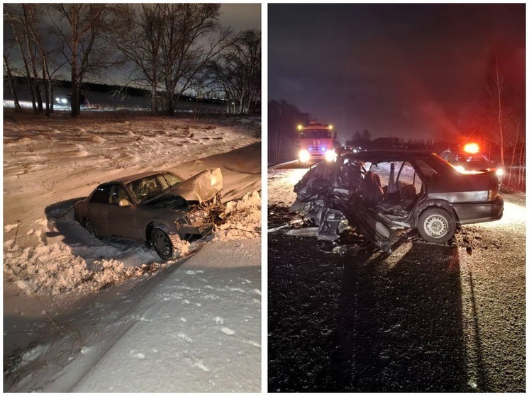 Четыре человека пострадали в жёстком ДТП на трассе под Омском