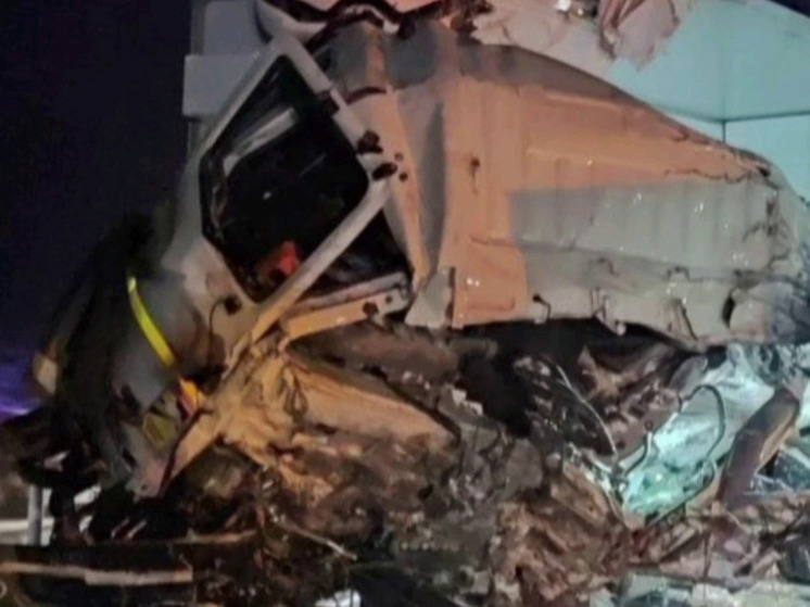 Два грузовых автомобиля столкнулись на трассе в Забайкалье, водители погибли