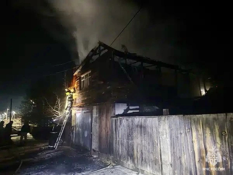 Огонь охватил жилой дом в алтайском селе