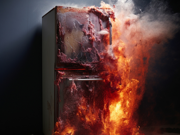 Загоревшийся холодильник стал причиной эвакуации жильцов многоэтажки в Энергодаре