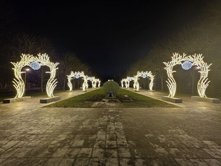 Серпухов украсили новые  световые инсталляции